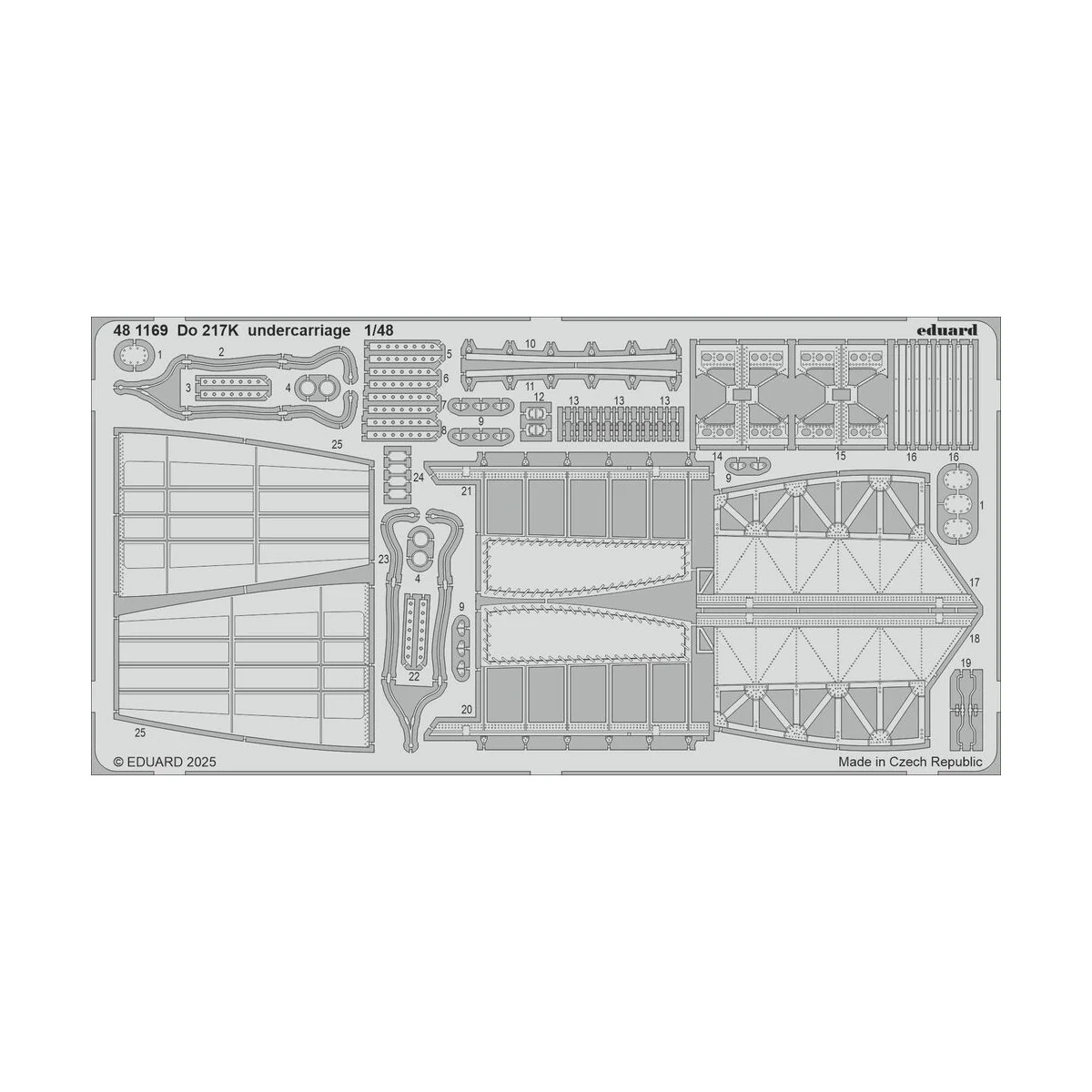 Do 217K undercarriage ICM - Eduard Accessories 481169