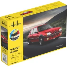 STARTER KIT Peugeot 205 GTI, 1/24 - Heller 58705 2
