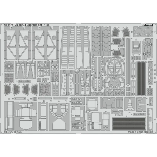 Ju 88A-4 upgrade set EDUARD, 1/48 - Eduard Accessories 481171