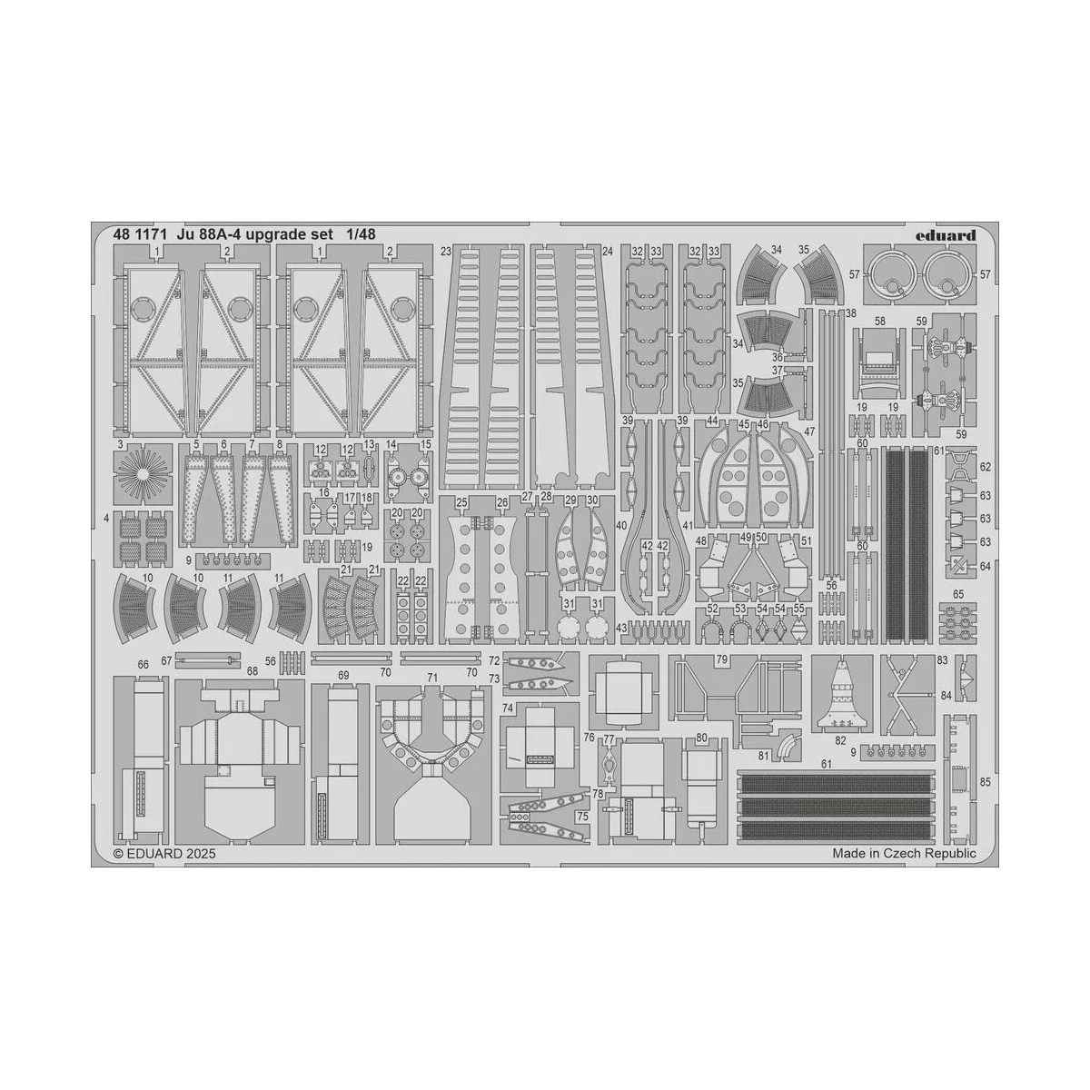 Ju 88A-4 upgrade set EDUARD, 1/48 - Eduard Accessories 481171