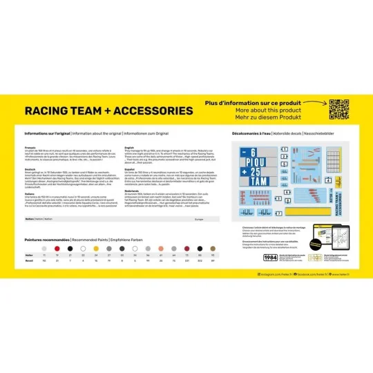 STARTER KIT Racing Team, 1/24 - Heller 58750