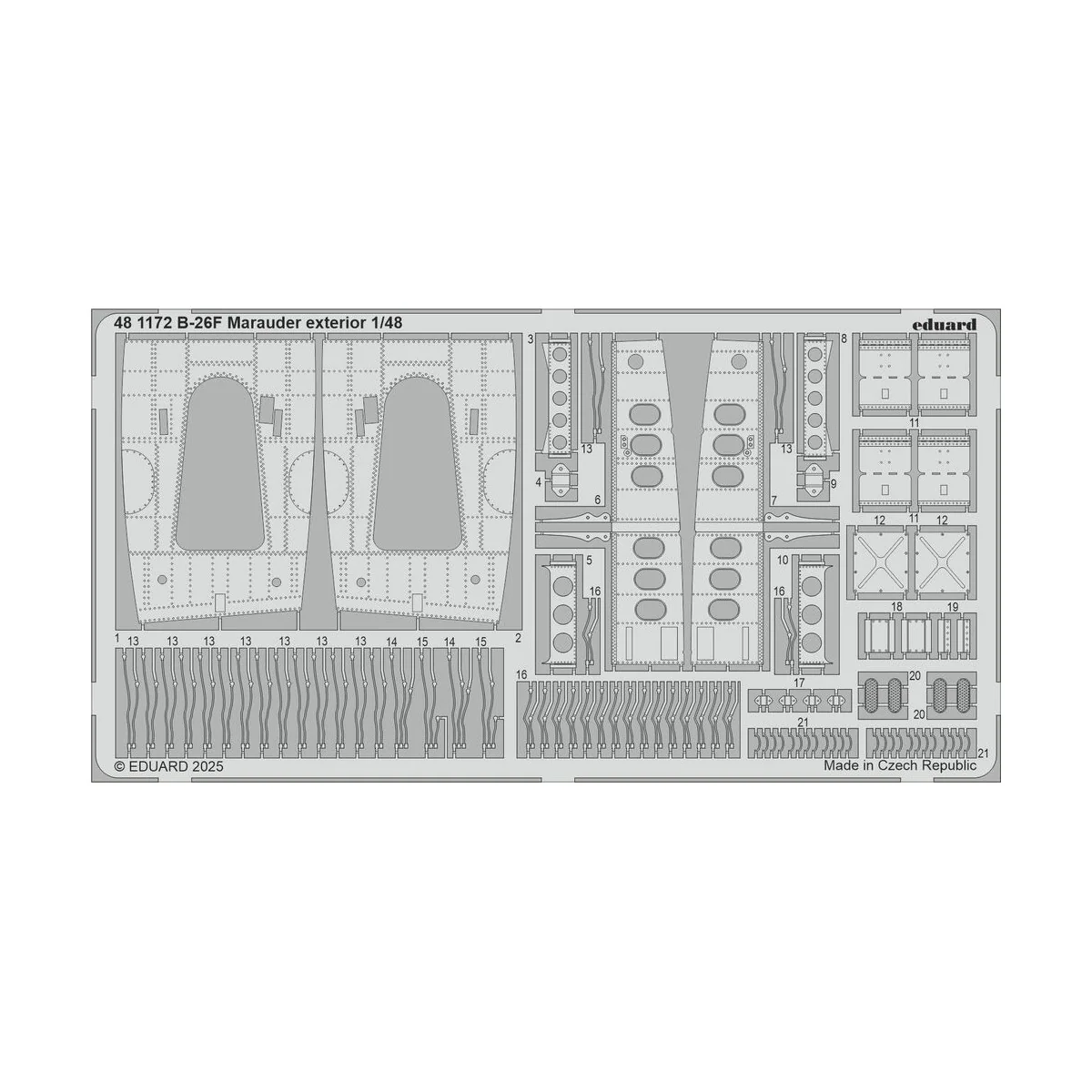 B-26F Marauder exterior ICM - Eduard Accessories 481172