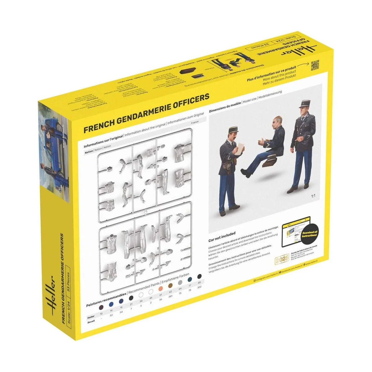 STARTER KIT French Gendarmerie Officers, 1/24 - Heller 58751