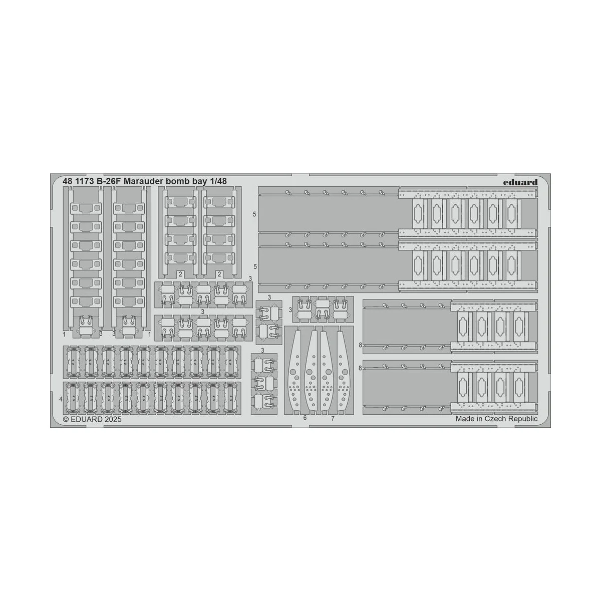 B-26F Marauder bomb bay ICM - Eduard Accessories 481173
