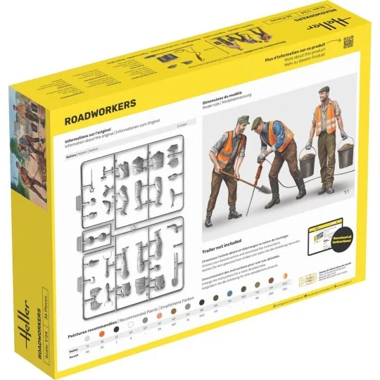 STARTER KIT Road Workers, 1/24 - Heller 58754