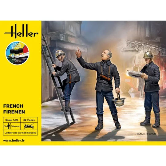 STARTER KIT French Firemen, 1/24 - Heller 58753