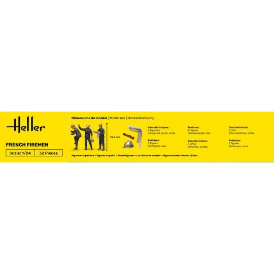 STARTER KIT French Firemen, 1/24 - Heller 58753