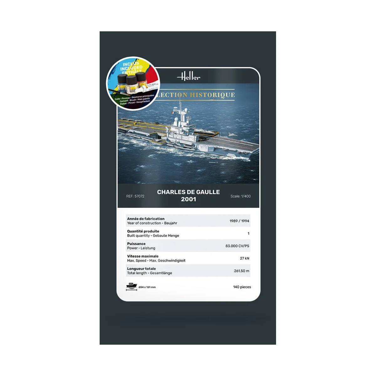 STARTER KIT Charles de Gaulle - Heller 57072