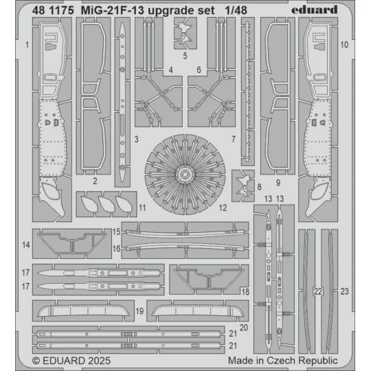 MiG-21F-13 upgrade set 1/48 for Eduard - Eduard Accessories 481175