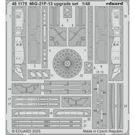 MiG-21F-13 upgrade set 1/48 for Eduard, 1/48 - Eduard Accessories 4...