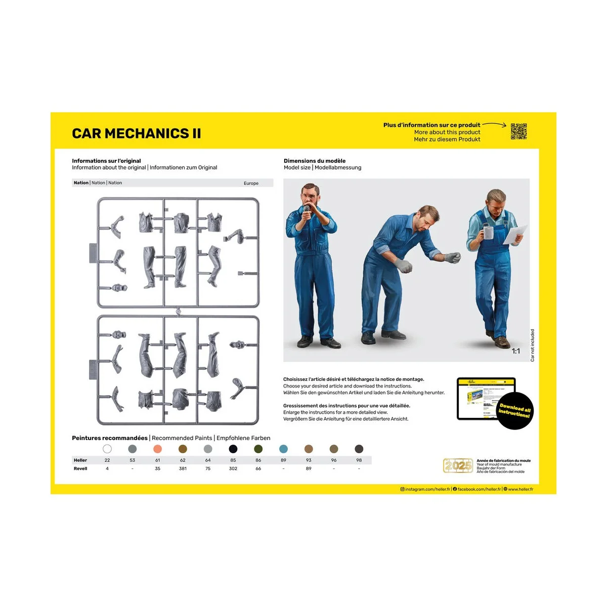 STARTER KIT Car Mechanics II, 1/24 - Heller 58756
