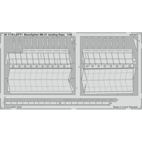 Beaufighter Mk.VI landing flaps for Revell, 1/48 - Eduard Accessori...