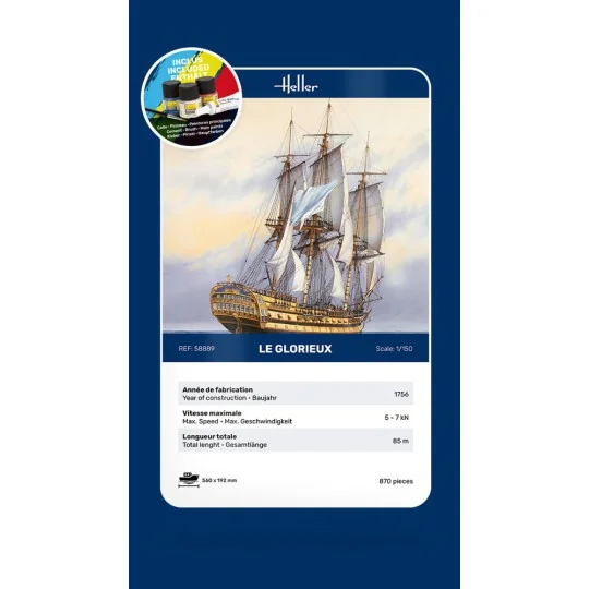 STARTER KIT Le Glorieux, 1/150 - Heller 58889
