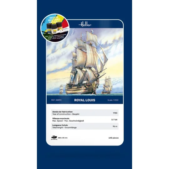 STARTER KIT Royal Louis, 1/200 - Heller 58892