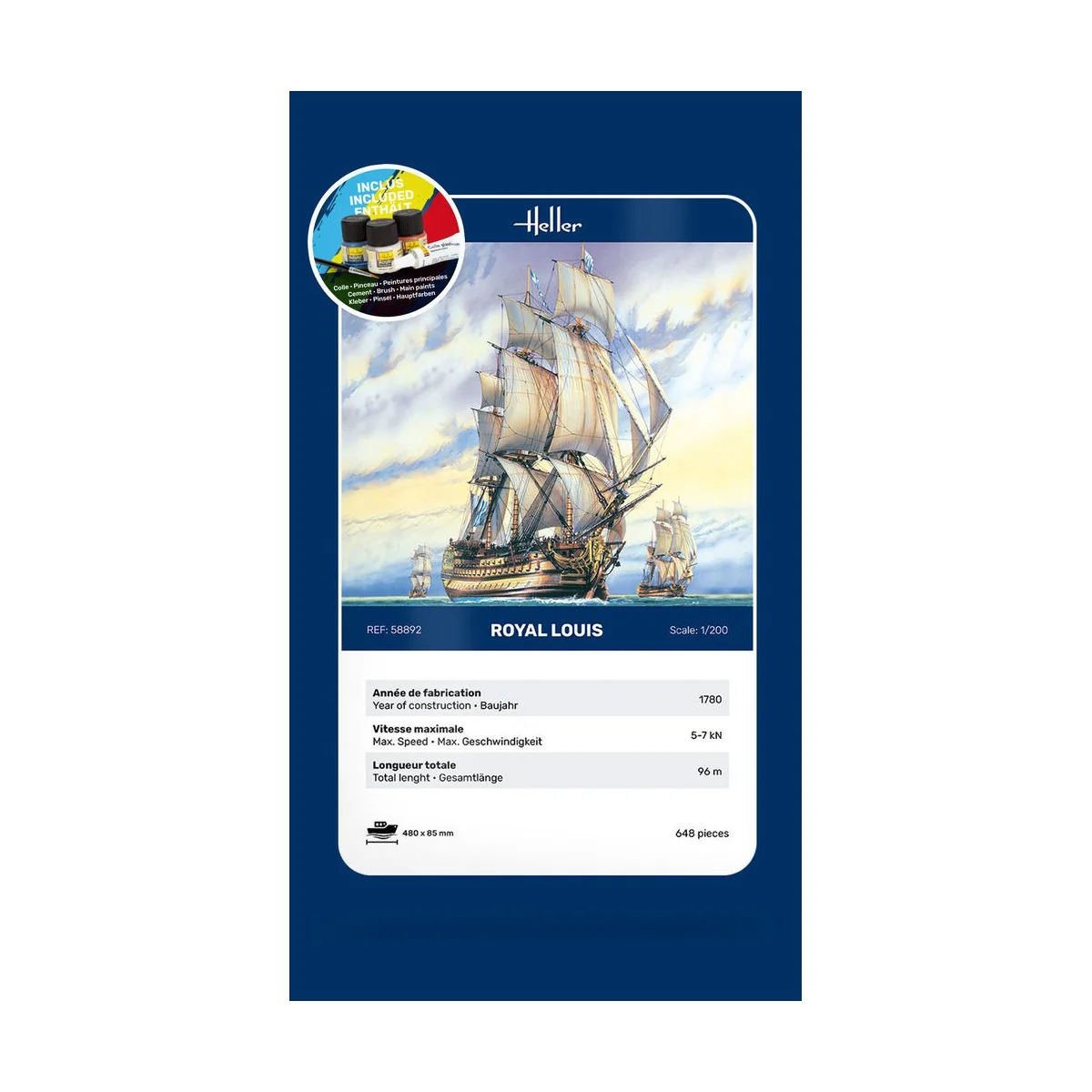 STARTER KIT Royal Louis, 1/200 - Heller 58892