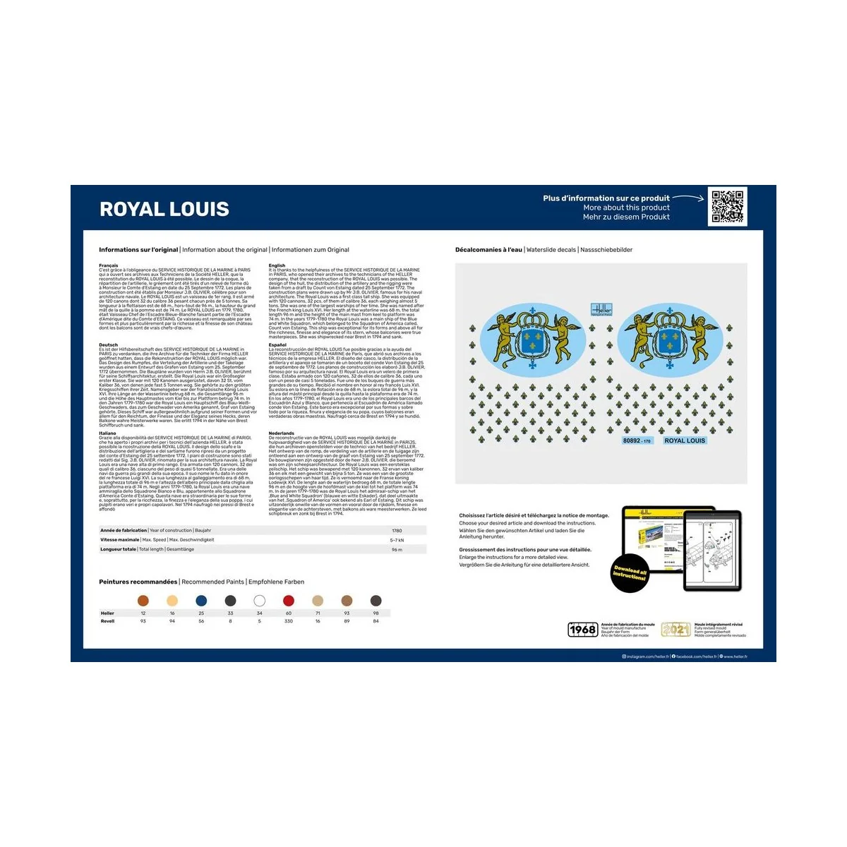 STARTER KIT Royal Louis, 1/200 - Heller 58892