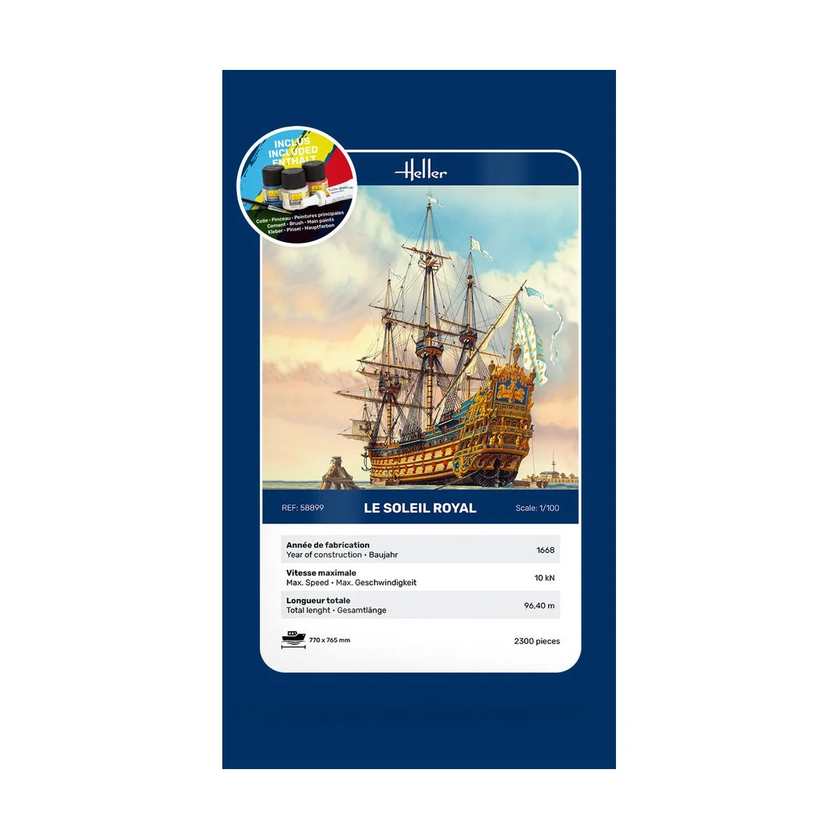 STARTER KIT Soleil Royal, 1/100 - Heller 58899