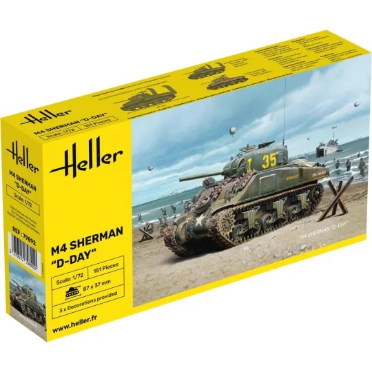 M4 Sherman D-Day, 1/72 - Heller 79892