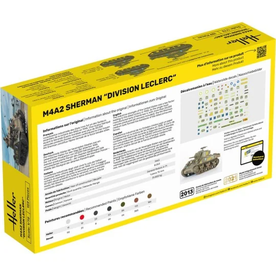 M4A2 Sherman "Division Leclerc", 1/72 - Heller 79894