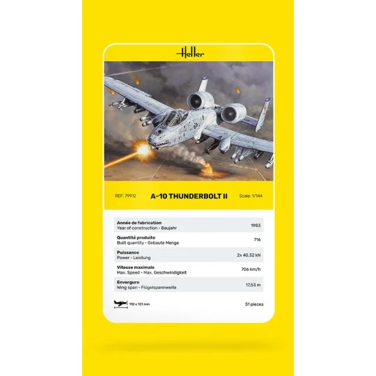 A-10 Thunderbolt II, 1/144 - Heller 79912
