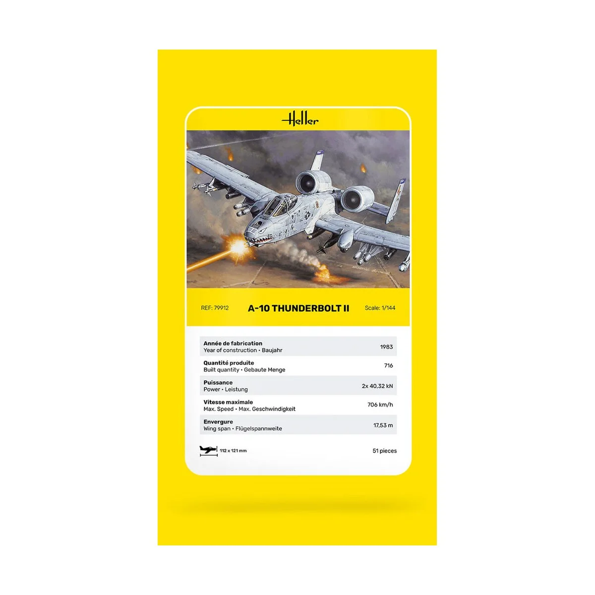 A-10 Thunderbolt II, 1/144 - Heller 79912
