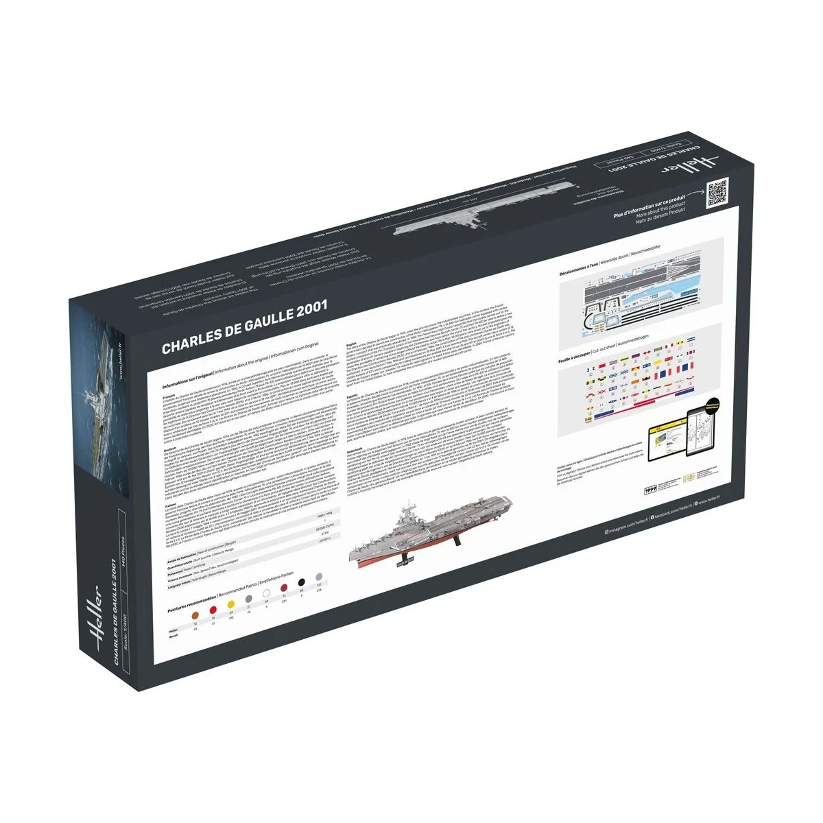 STARTER KIT Charles de Gaulle, 1/400 - Heller 57072