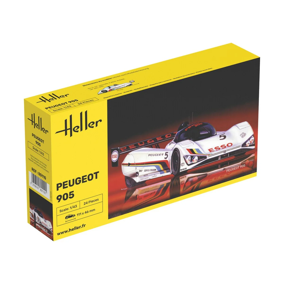 Peugeot 905, 1/43 - Heller 80110