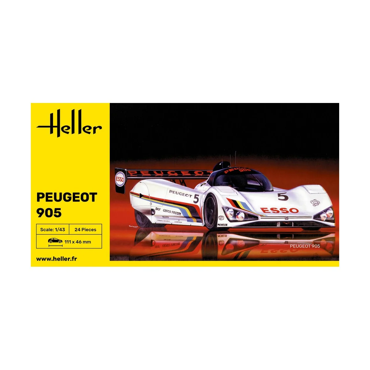 Peugeot 905, 1/43 - Heller 80110