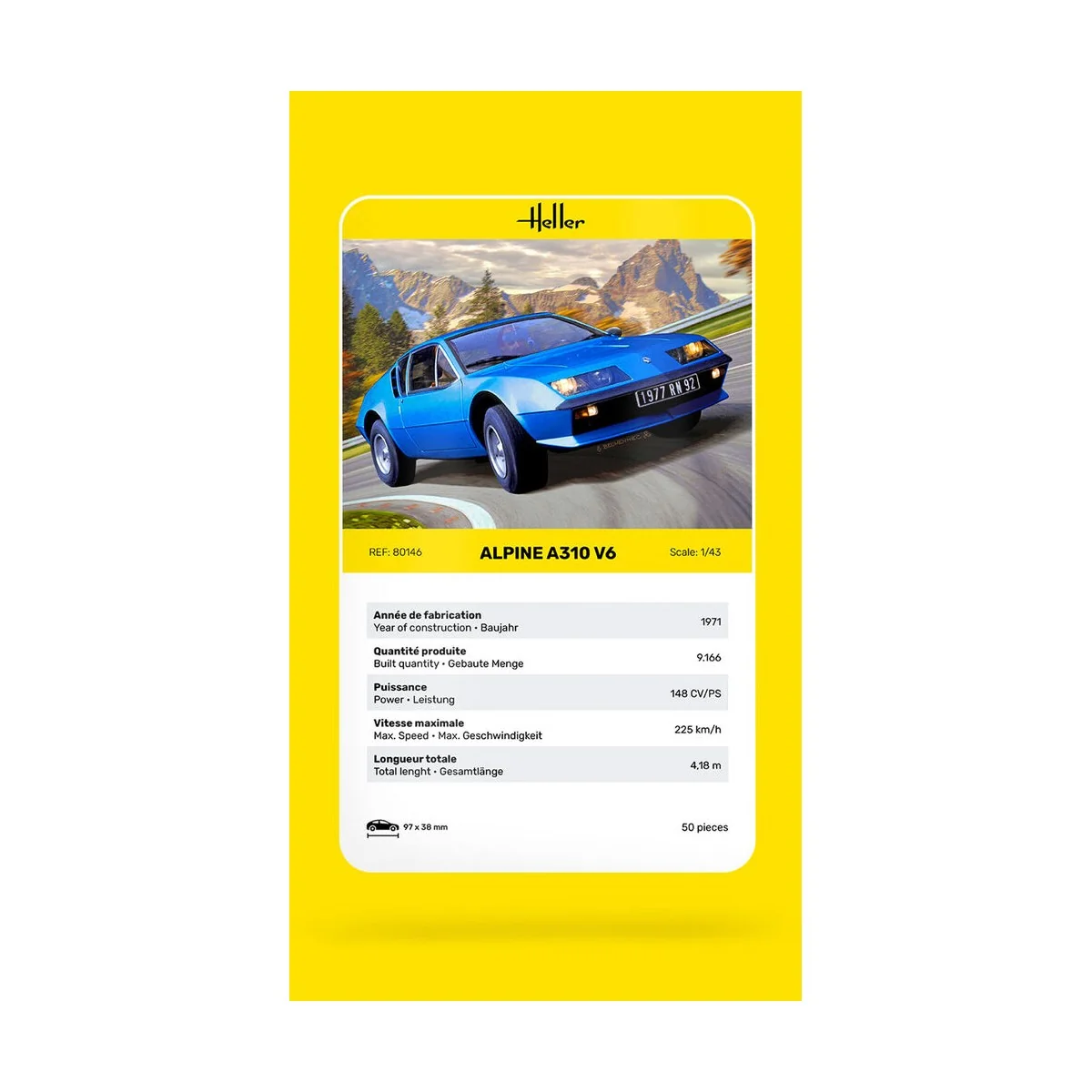 Alpine A310, 1/43 - Heller 80146