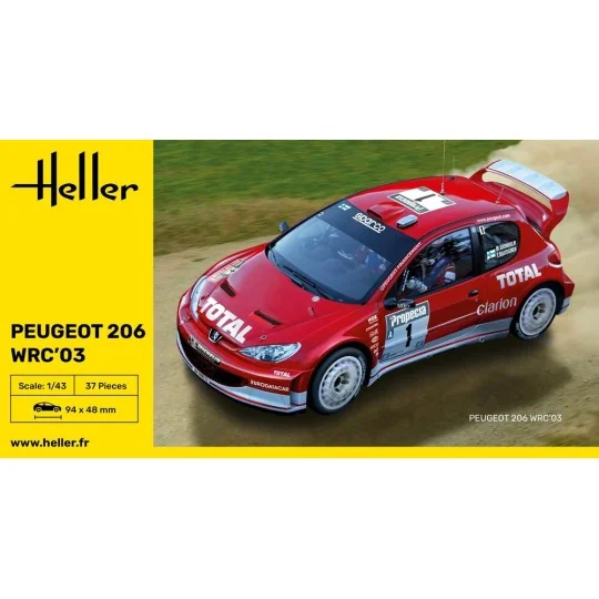 Peugeot 206 WRC'03, 1/43 - Heller 80113