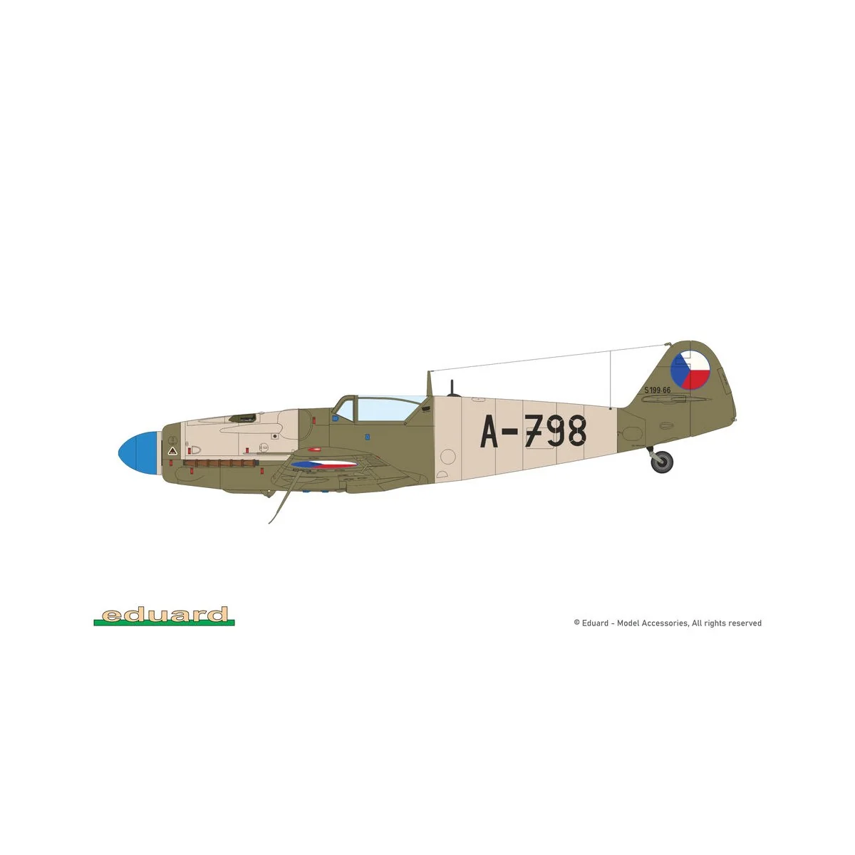 Avia S-199 ERLA canopy, 1/48 - Eduard Plastic Kits 948011
