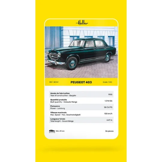 Peugeot 403, 1/43 - Heller 80161