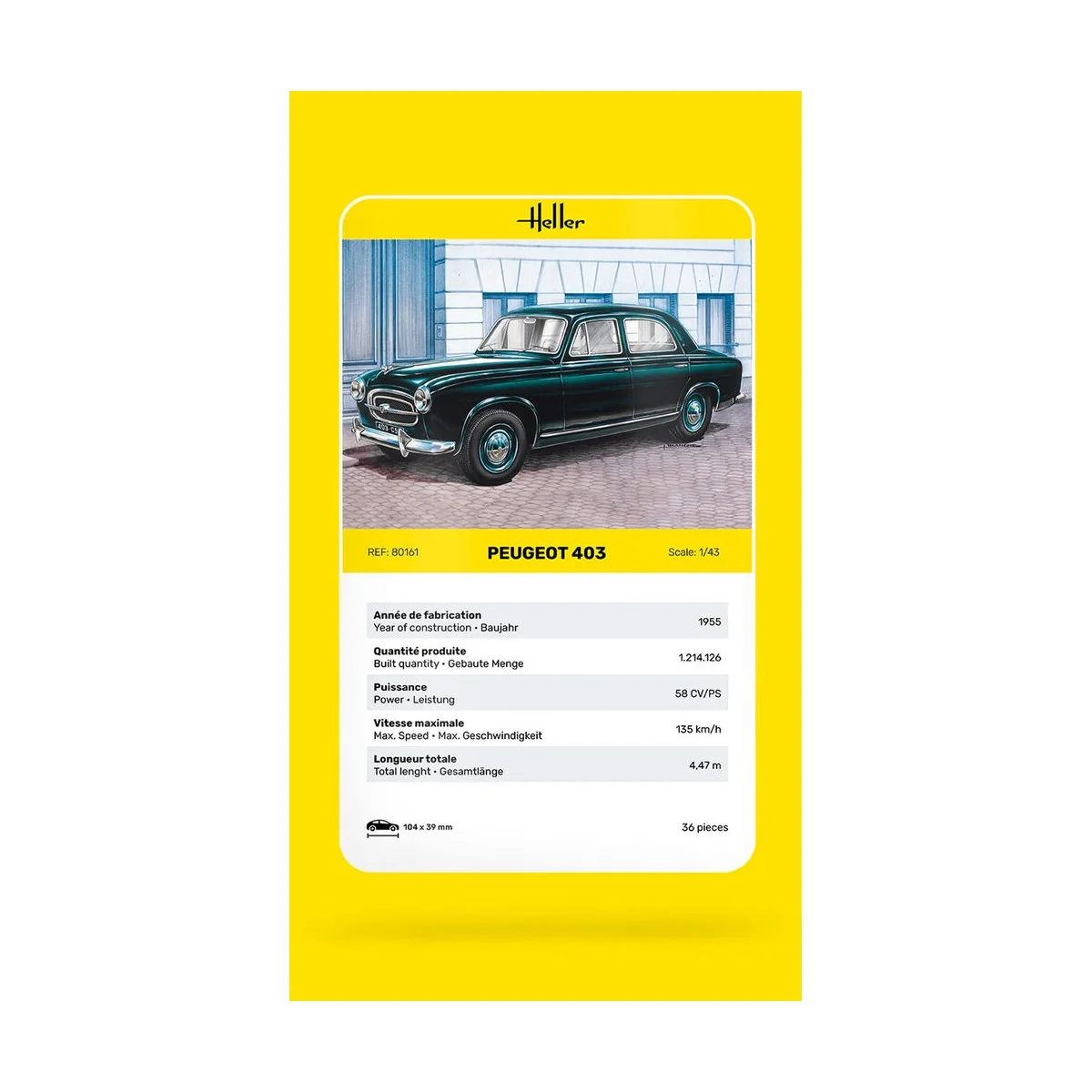 Peugeot 403, 1/43 - Heller 80161