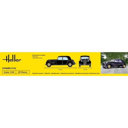 Citroen 11 CV, 1/43 - Heller 80159