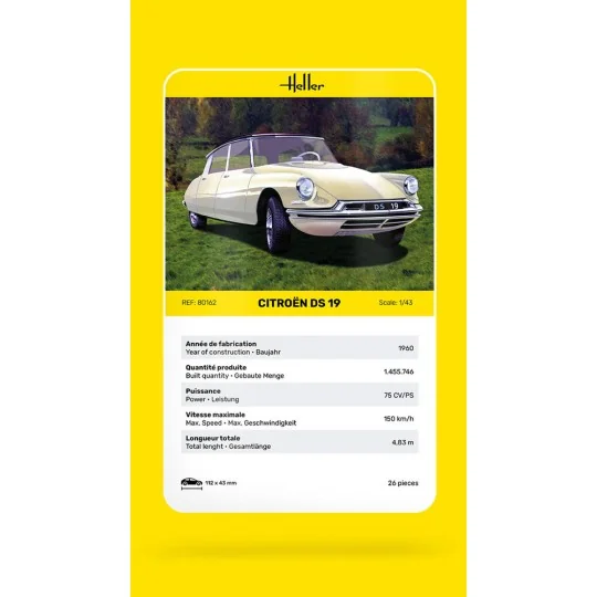Citroen DS 19, 1/43 - Heller 80162