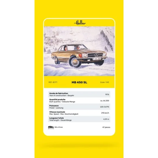 MB 450 SL, 1/43 - Heller 80171