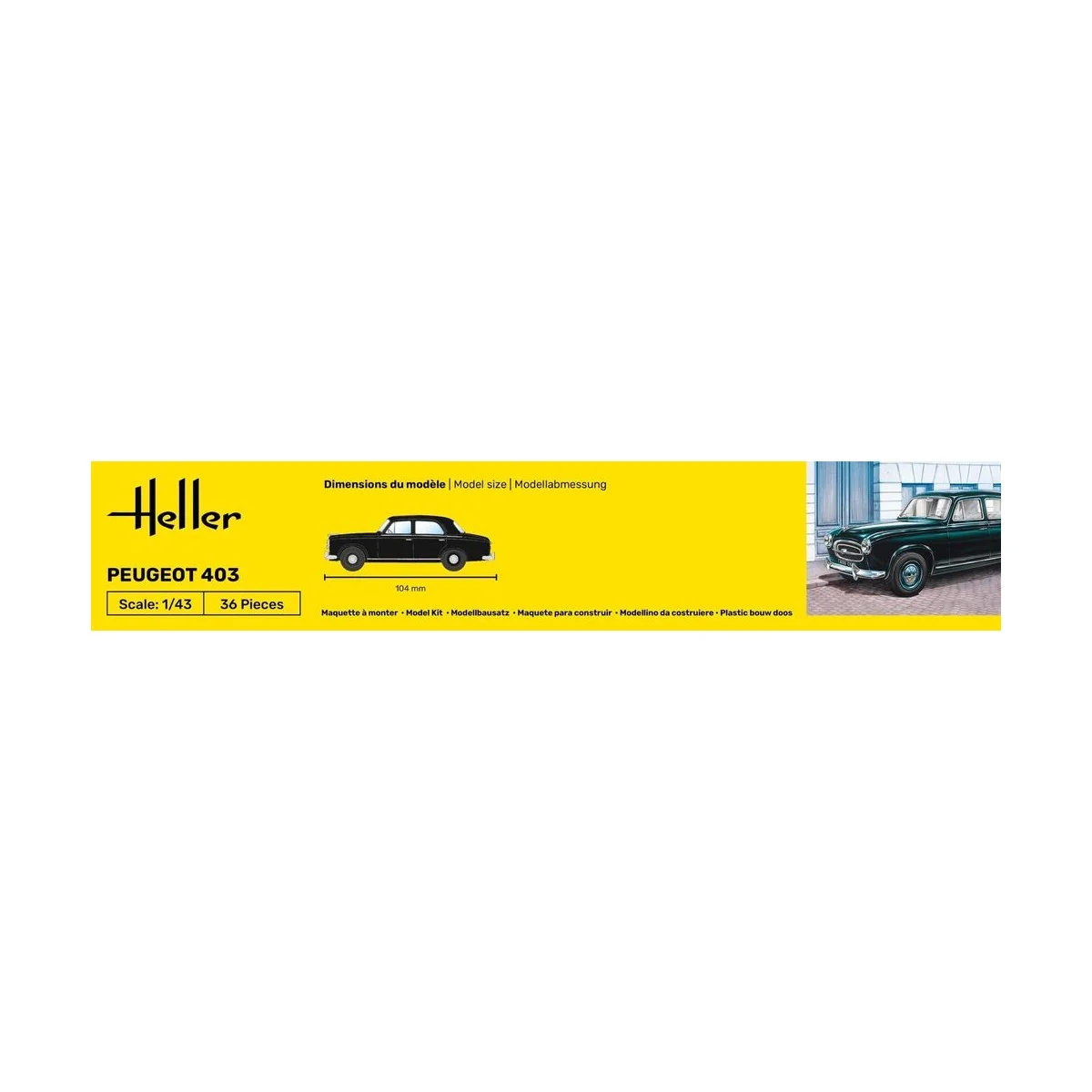 Peugeot 403, 1/43 - Heller 80161