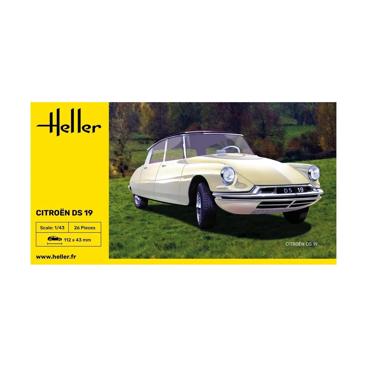 Citroen DS 19, 1/43 - Heller 80162
