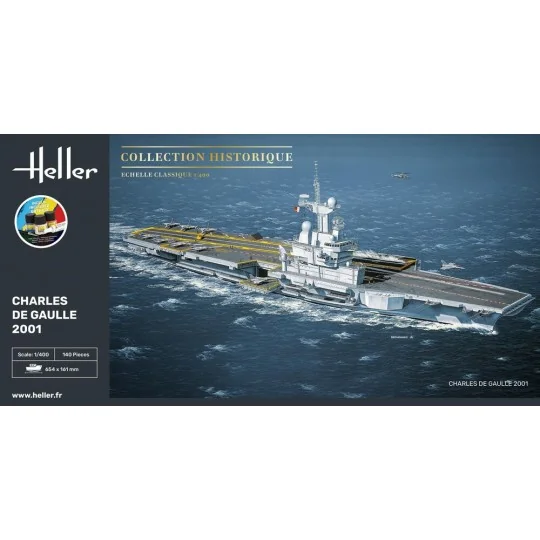 STARTER KIT Charles de Gaulle, 1/400 - Heller 57072