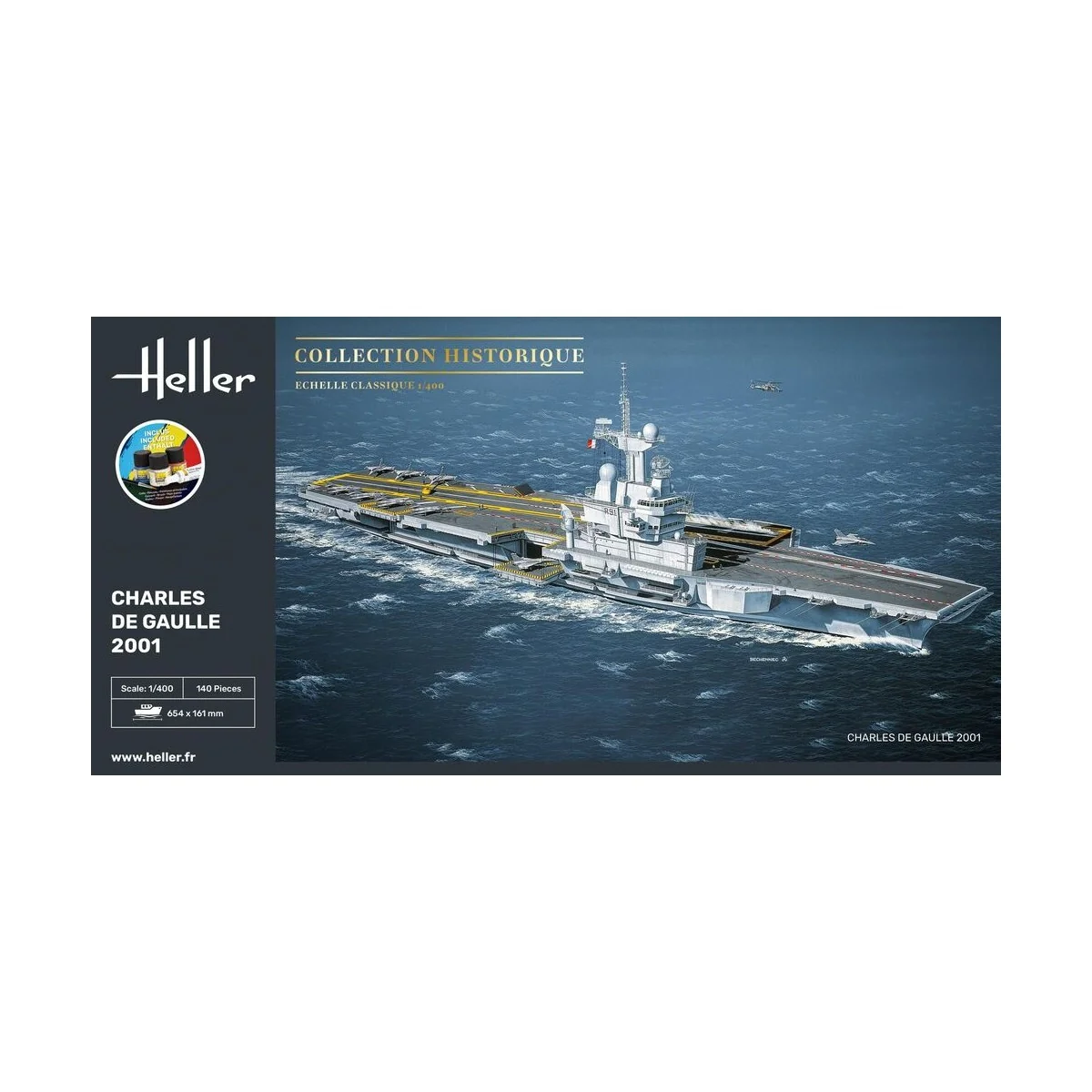 STARTER KIT Charles de Gaulle, 1/400 - Heller 57072