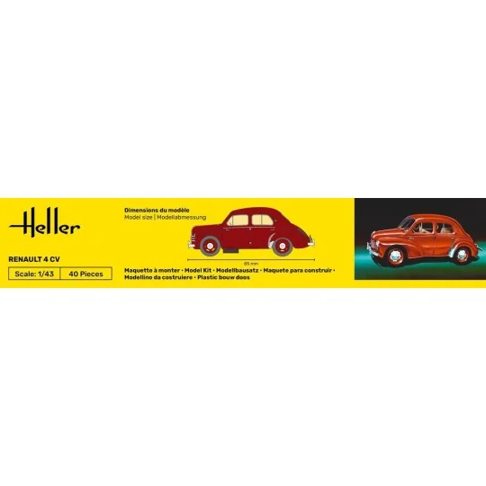 Renault 4 CV, 1/43 - Heller 80174