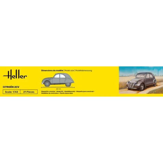 Citroen 2 CV, 1/43 - Heller 80175