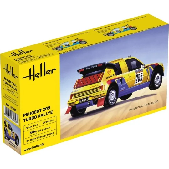Peugeot 205 Turbo Rallye, 1/43 - Heller 80189