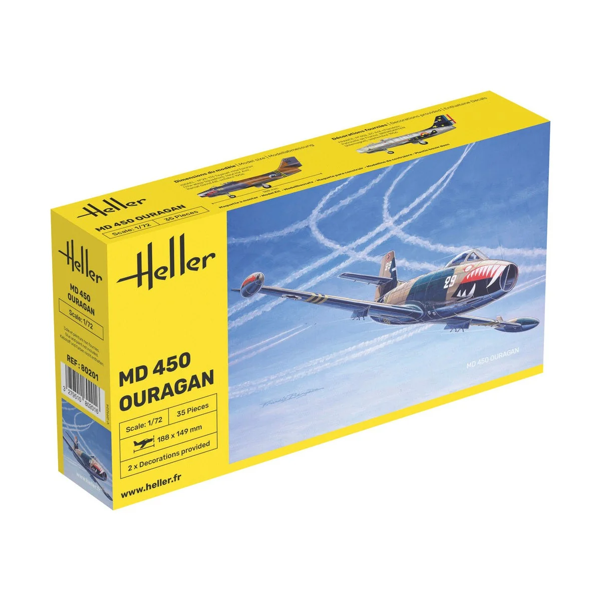 MD 450 Ouragan, 1/72 - Heller 80201