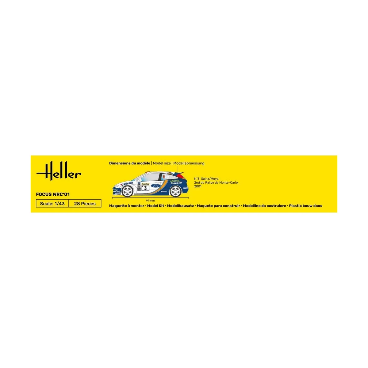 Focus WRC'01, 1/43 - Heller 80196