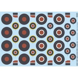 Spitfire British WW2 roundels late - Eduard Accessories D48017