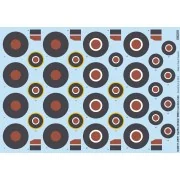 Spitfire British WW2 roundels late - Eduard Accessories D48017
