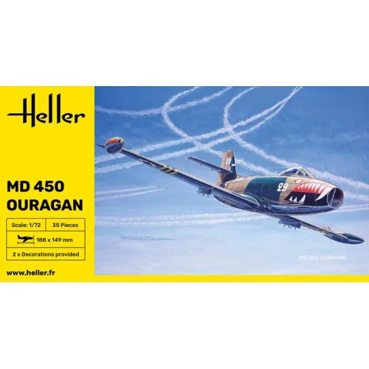 MD 450 Ouragan, 1/72 - Heller 80201