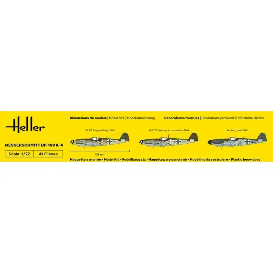 Messerschmitt Bf 109 K-4, 1/72 - Heller 80229