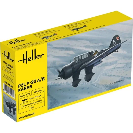 PZL 23 Karas, 1/72 - Heller 80247
